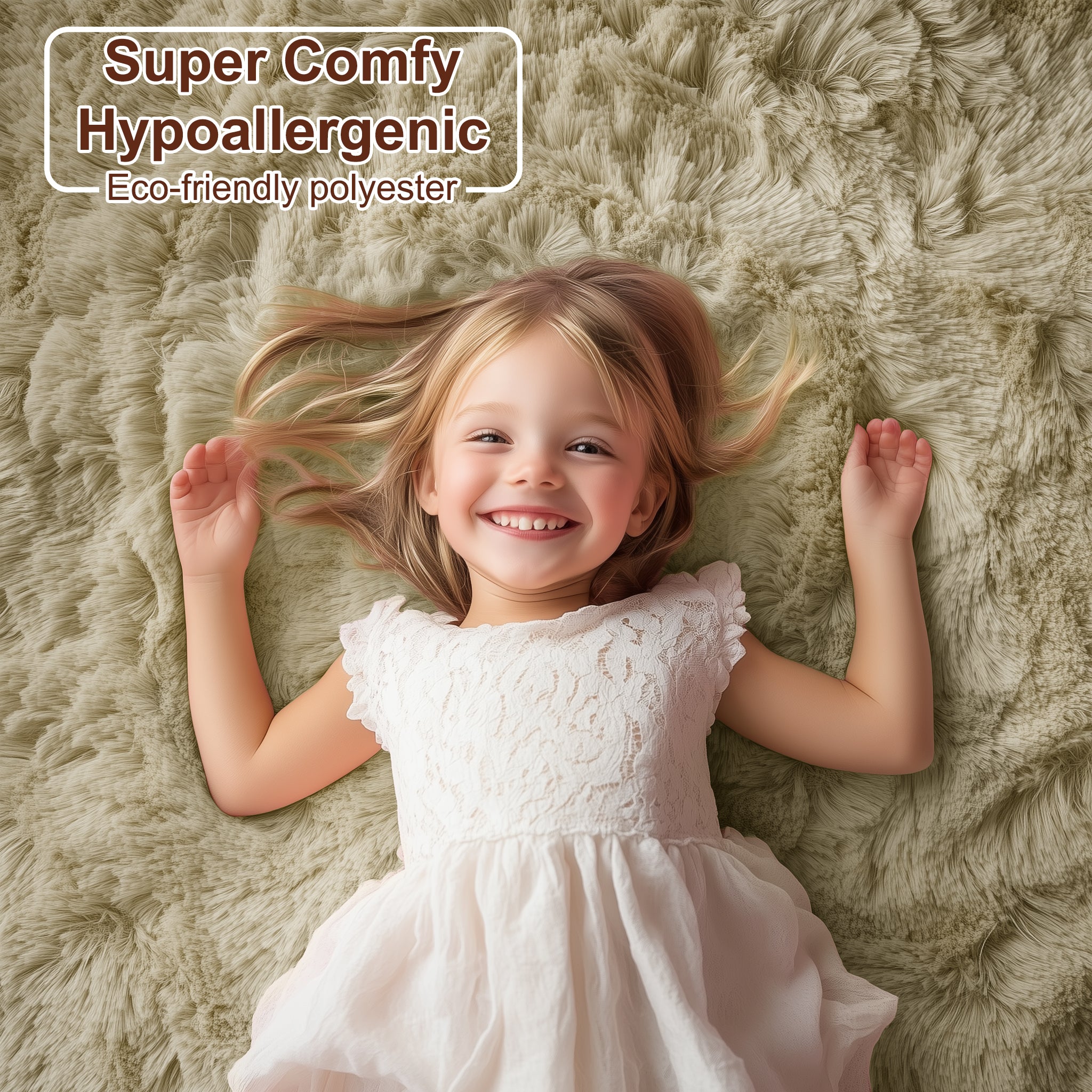 PAGISOFE Grey Fluffy Rugs for Bedroom 4x6 Area Rug Shag Rug for Kids Room Furry Carpet Modern Living Room Rug Soft Shaggy Boys Rug Fuzzy Throw Rugs for Home Decor Aesthetic, Dorm Nursery Gray
