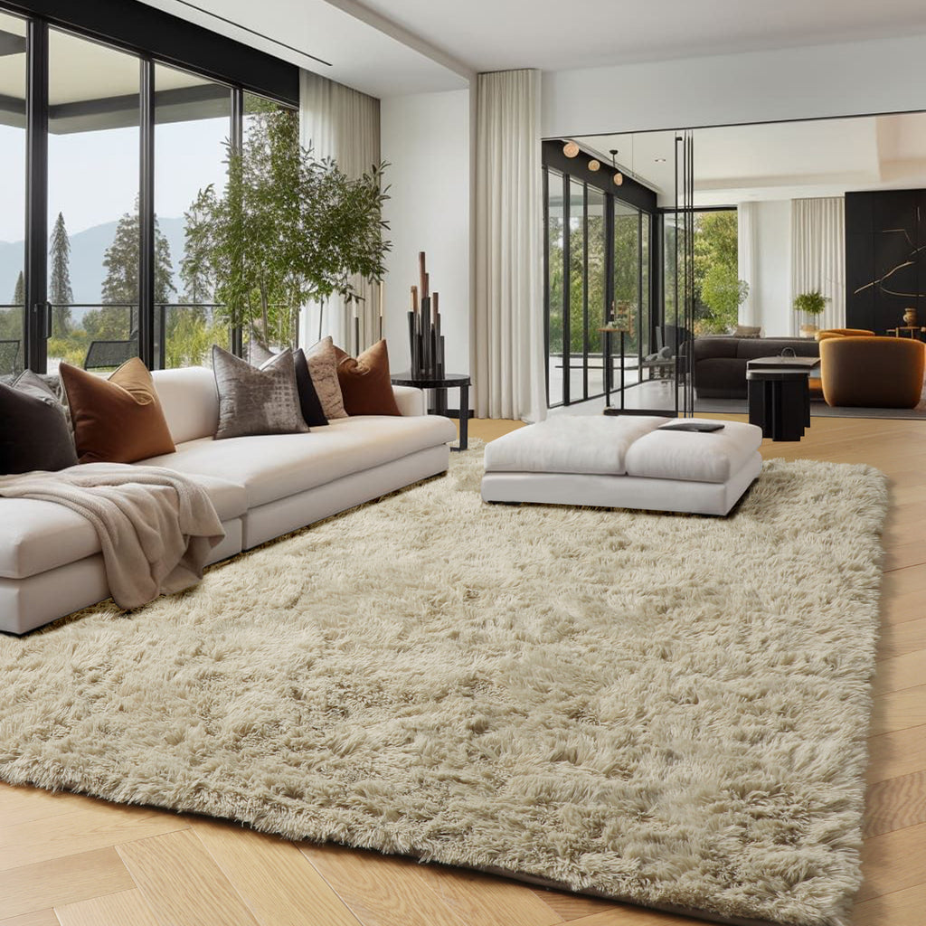 PAGISOFE Grey Fluffy Rugs for Bedroom 4x6 Area Rug Shag Rug for Kids Room Furry Carpet Modern Living Room Rug Soft Shaggy Boys Rug Fuzzy Throw Rugs for Home Decor Aesthetic, Dorm Nursery Gray