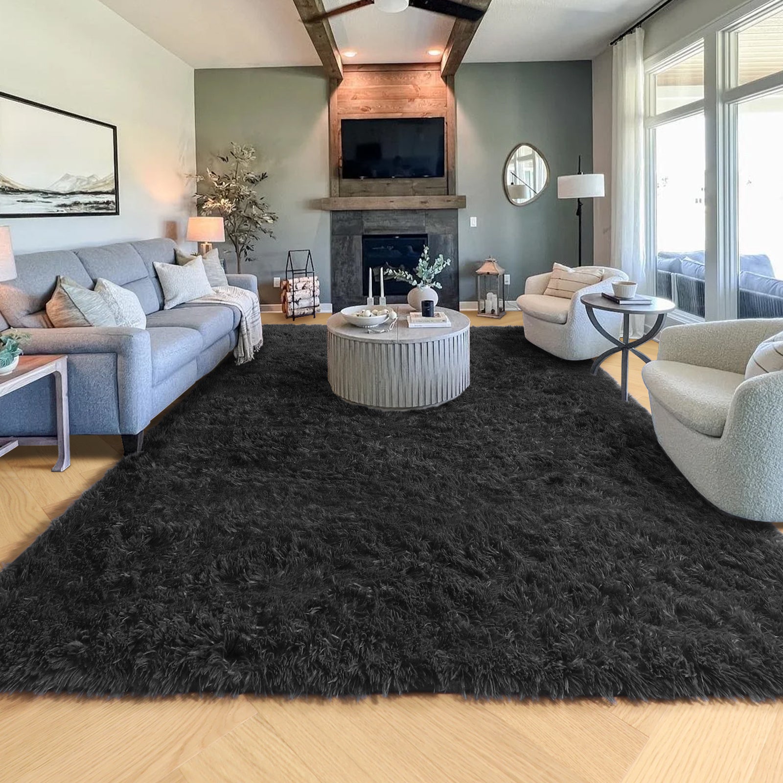 PAGISOFE Rainbow Area Rug