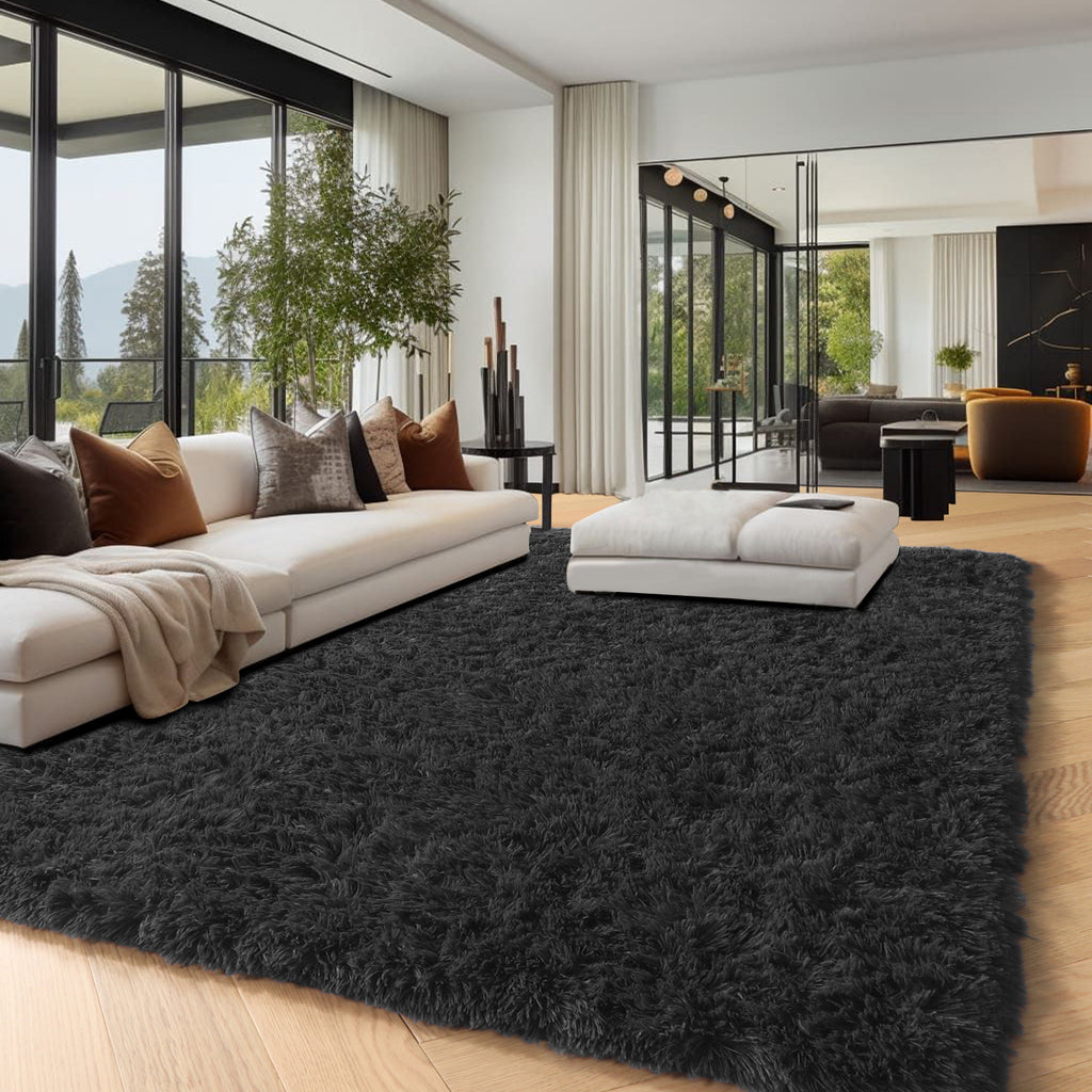 PAGISOFE Super Soft Runner Rugs for Hallway 2x6 Ft,Grey Fluffy Rug Home Decor Aesthetic, Fuzzy Plush Long Bedside Rugs for Room Decor Indoor Fluffy Shaggy Furry Throw Rug for Teen Dorm Nursery