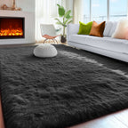 PAGISOFE Rainbow Purple Rugs for Girls Bedoom 5x7 Ft, Fluffy Cute Colorful Pastel Princess Carpet for Living-Room Kids Nursery, Ultra Soft Dorm Rug for Room Decor Aesthetic,Hot Pink Bedroom Decor