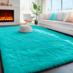 PAGISOFE Rainbow Purple Rugs for Girls Bedoom 5x7 Ft, Fluffy Cute Colorful Pastel Princess Carpet for Living-Room Kids Nursery, Ultra Soft Dorm Rug for Room Decor Aesthetic,Hot Pink Bedroom Decor