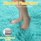 PAGISOFE Rainbow Purple Rugs for Girls Bedoom 5x7 Ft, Fluffy Cute Colorful Pastel Princess Carpet for Living-Room Kids Nursery, Ultra Soft Dorm Rug for Room Decor Aesthetic,Hot Pink Bedroom Decor