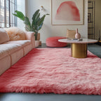 PAGISOFE Rainbow Purple Rugs for Girls Bedoom 5x7 Ft, Fluffy Cute Colorful Pastel Princess Carpet for Living-Room Kids Nursery, Ultra Soft Dorm Rug for Room Decor Aesthetic,Hot Pink Bedroom Decor