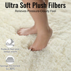 PAGISOFE Grey Fluffy Rugs for Bedroom 4x6 Area Rug Shag Rug for Kids Room Furry Carpet Modern Living Room Rug Soft Shaggy Boys Rug Fuzzy Throw Rugs for Home Decor Aesthetic, Dorm Nursery Gray