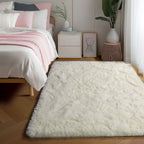 PAGISOFE Rainbow Purple Rugs for Girls Bedoom 5x7 Ft, Fluffy Cute Colorful Pastel Princess Carpet for Living-Room Kids Nursery, Ultra Soft Dorm Rug for Room Decor Aesthetic,Hot Pink Bedroom Decor