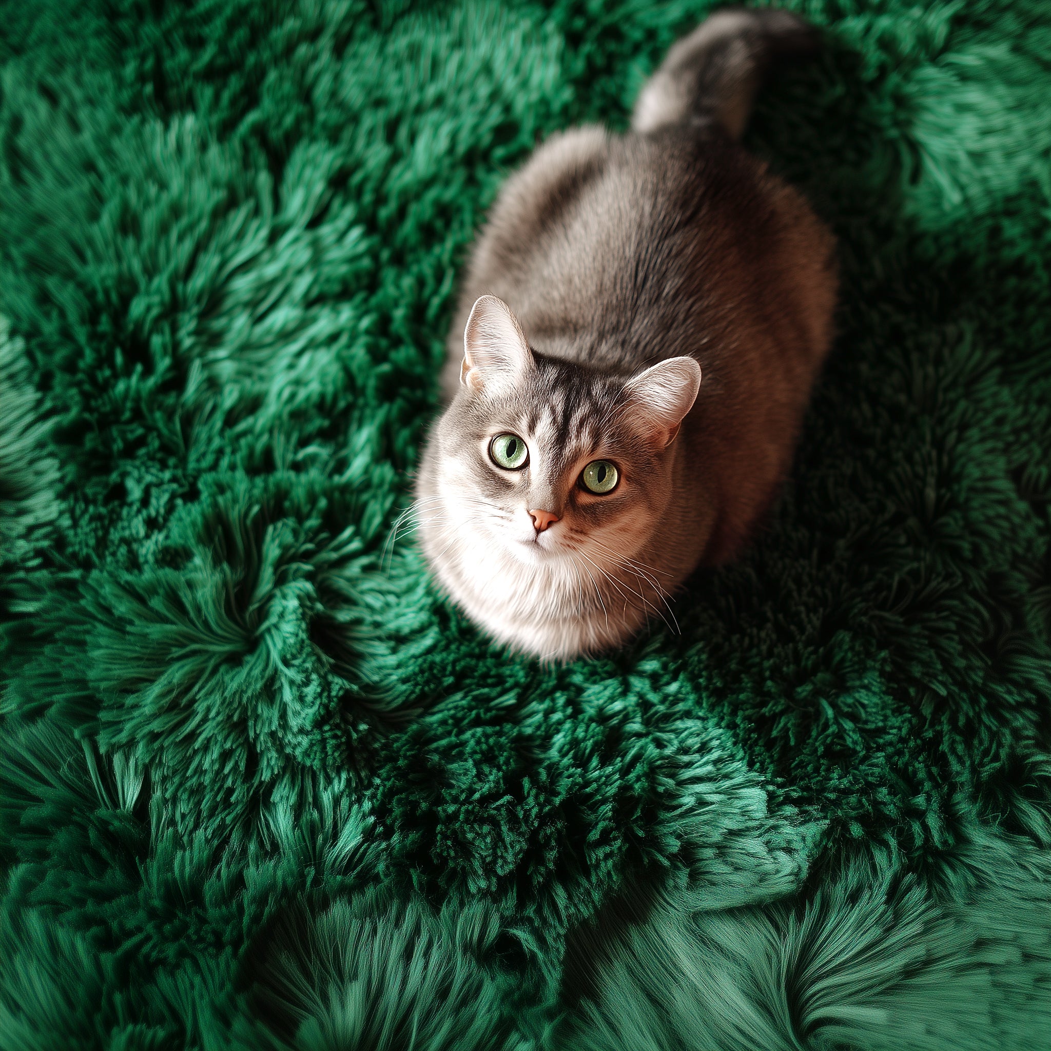 PAGISOFE Fluffy Kawaii Round Rug 4Ft for Girls Bedroom Decor, Purple Rainbow Mermaid Rugs for Kids Playroom, Teen Girl Room, Nursery, Dorm, Cute Furry Pastel Rug, Soft Plush Tent Carpet