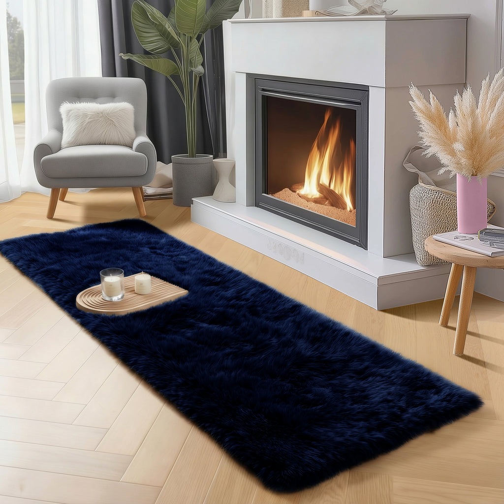 PAGISOFE Rainbow Runner Rugs for Girls Bedroom Hallway Plush Fluffy Rug 2x6 Ft, Soft Kawaii Carpet for Living Room, Non-Slip Indoor Princess Rugs for Nursery Kids Girls Room Home Decor Cute Colorful