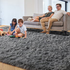PAGISOFE Rainbow Rugs 6x9, Large Fluffy Soft Carpet,Plush Shaggy Rugs for Bedroom Girls,Kids Rooms,Fuzzy Nursery Rug for Baby's Toddler's Room, Clorful Rooms Decor for Teenage Pastel Kawaii Princess