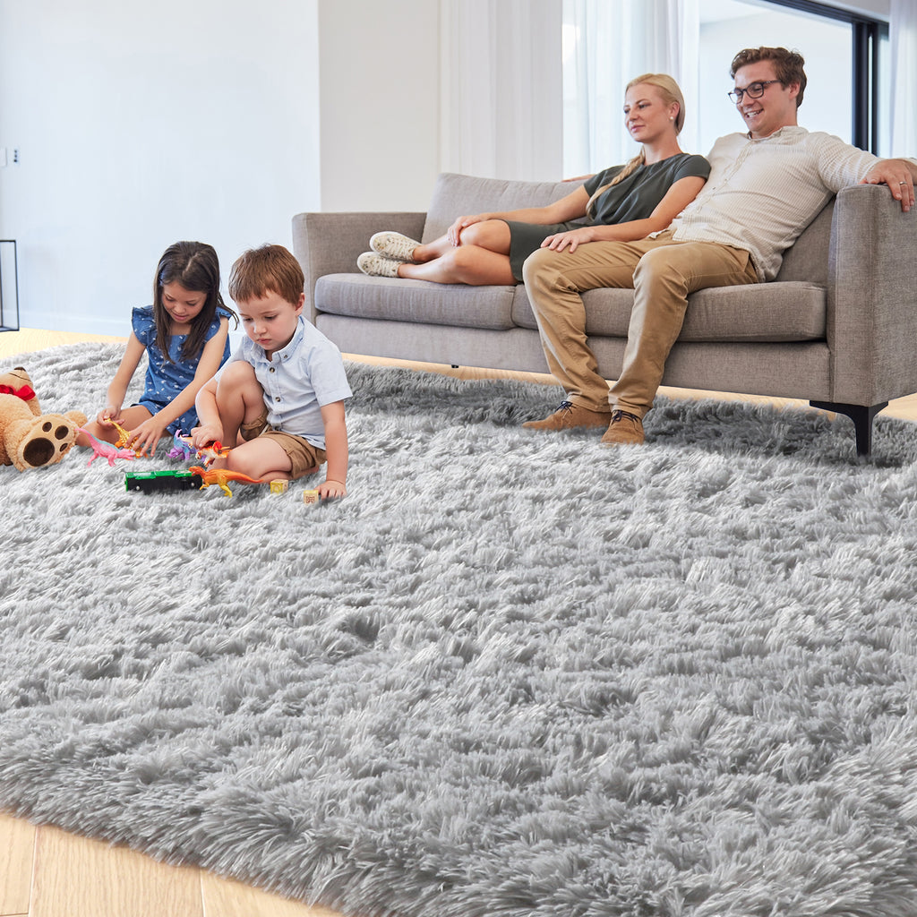 PAGISOFE Rainbow Purple Rugs for Girls Bedoom 5x7 Ft, Fluffy Cute Colorful Pastel Princess Carpet for Living-Room Kids Nursery, Ultra Soft Dorm Rug for Room Decor Aesthetic,Hot Pink Bedroom Decor