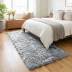 PAGISOFE Dark Grey Large Area Rugs for Living Room Carpet, 8x10 Rug, Big Fluffy Modern Area Rug, Shaggy Indoor Soft Rugs for Playroom, Men, Women, Kids Bedroom Rug, Home Decor, Plush Fuzzy Shag Rug