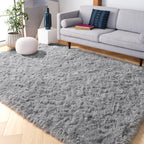 PAGISOFE Dark Grey Large Area Rugs for Living Room Carpet, 8x10 Rug, Big Fluffy Modern Area Rug, Shaggy Indoor Soft Rugs for Playroom, Men, Women, Kids Bedroom Rug, Home Decor, Plush Fuzzy Shag Rug