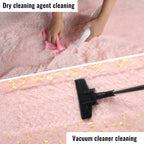 PAGISOFE Rainbow Purple Rugs for Girls Bedoom 5x7 Ft, Fluffy Cute Colorful Pastel Princess Carpet for Living-Room Kids Nursery, Ultra Soft Dorm Rug for Room Decor Aesthetic,Hot Pink Bedroom Decor