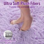 PAGISOFE 4x6 Rainbow Fluffy Soft Plush Area Rugs for Girls Bedroom, Shaggy Rugs for Kids Playroom,Kawaii Princess Fuzzy Rugs for Nursery Baby Toddler,Cute Colorful Room Decor for Teenage