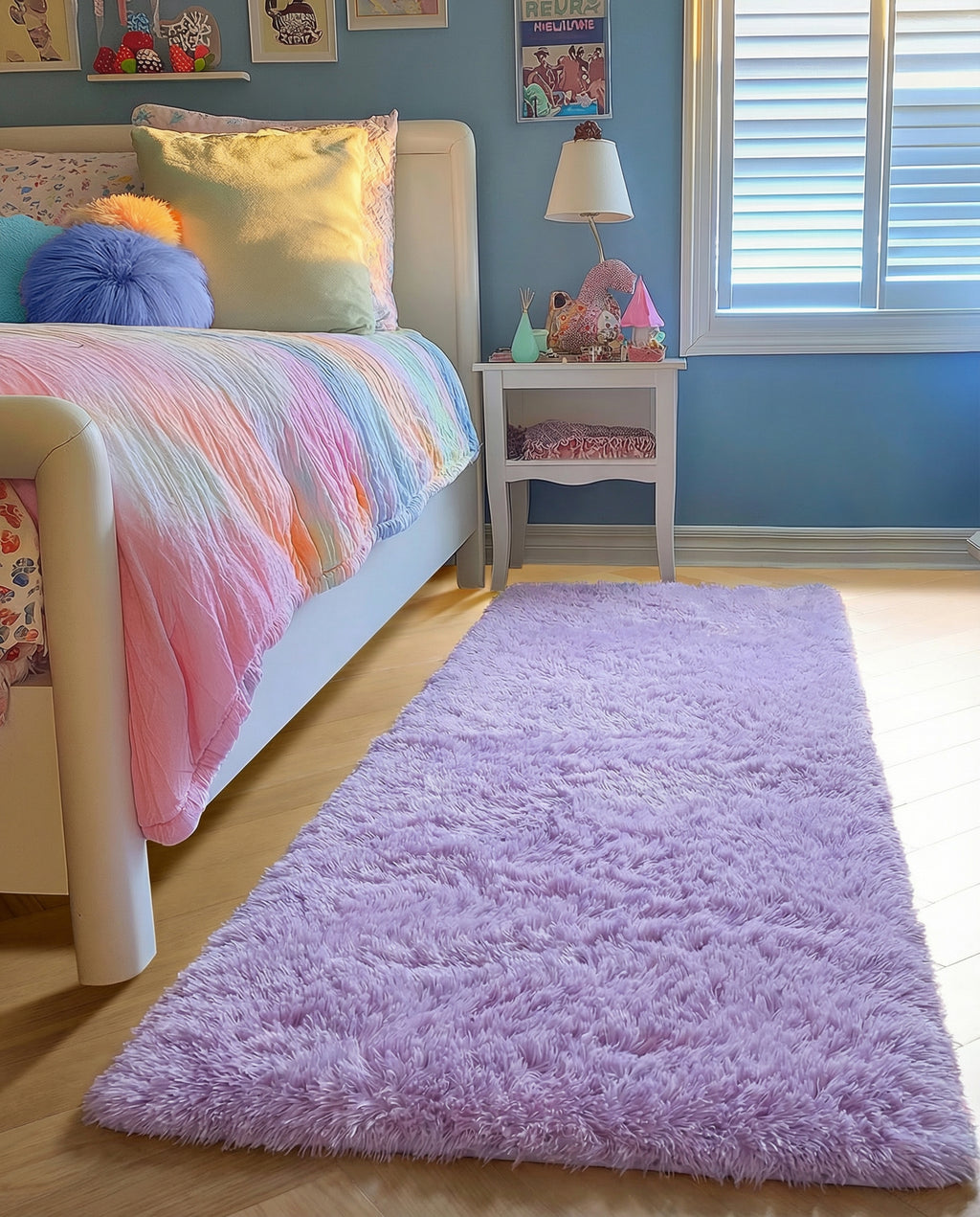 PAGISOFE Dark Grey Large Area Rugs for Living Room Carpet, 8x10 Rug, Big Fluffy Modern Area Rug, Shaggy Indoor Soft Rugs for Playroom, Men, Women, Kids Bedroom Rug, Home Decor, Plush Fuzzy Shag Rug