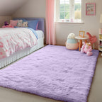 PAGISOFE Rainbow Rugs 6x9, Large Fluffy Soft Carpet,Plush Shaggy Rugs for Bedroom Girls,Kids Rooms,Fuzzy Nursery Rug for Baby's Toddler's Room, Clorful Rooms Decor for Teenage Pastel Kawaii Princess