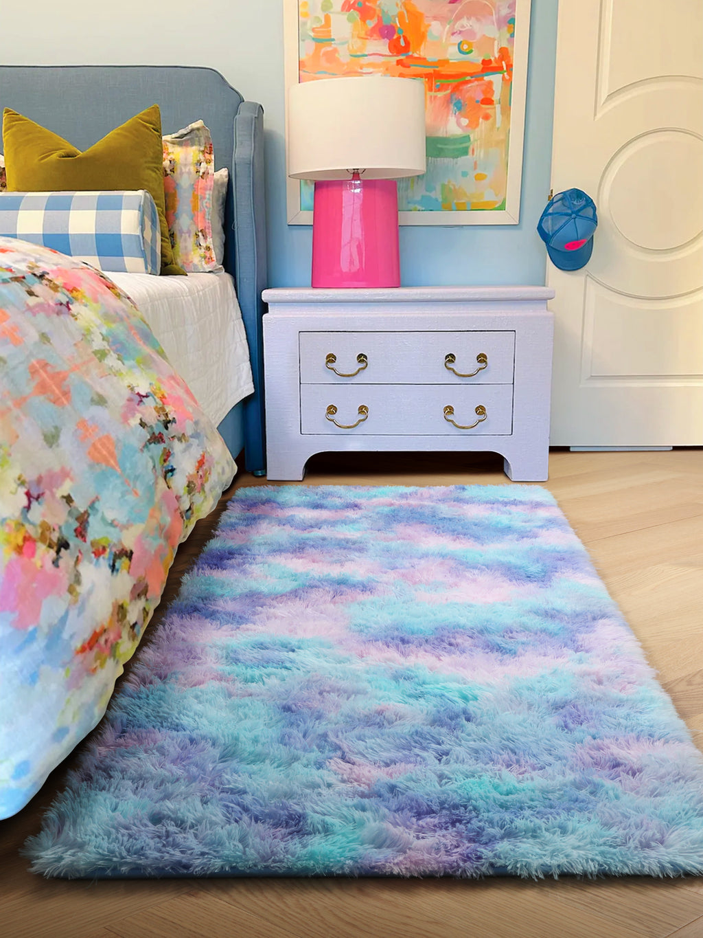 PAGISOFE Grey Fluffy Rugs for Bedroom 4x6 Area Rug Shag Rug for Kids Room Furry Carpet Modern Living Room Rug Soft Shaggy Boys Rug Fuzzy Throw Rugs for Home Decor Aesthetic, Dorm Nursery Gray