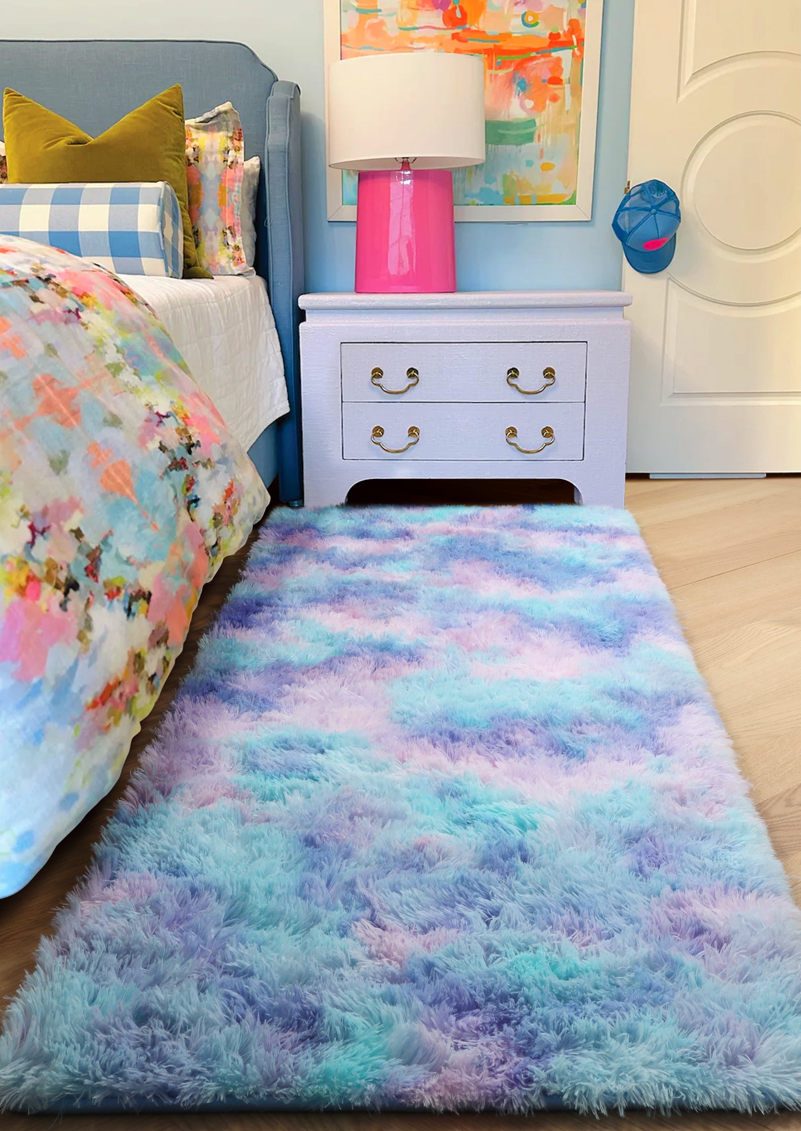 PAGISOFE Grey Fluffy Rugs for Bedroom 4x6 Area Rug Shag Rug for Kids Room Furry Carpet Modern Living Room Rug Soft Shaggy Boys Rug Fuzzy Throw Rugs for Home Decor Aesthetic, Dorm Nursery Gray
