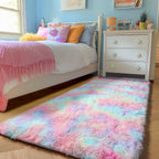 PAGISOFE Grey Fluffy Rugs for Bedroom 4x6 Area Rug Shag Rug for Kids Room Furry Carpet Modern Living Room Rug Soft Shaggy Boys Rug Fuzzy Throw Rugs for Home Decor Aesthetic, Dorm Nursery Gray