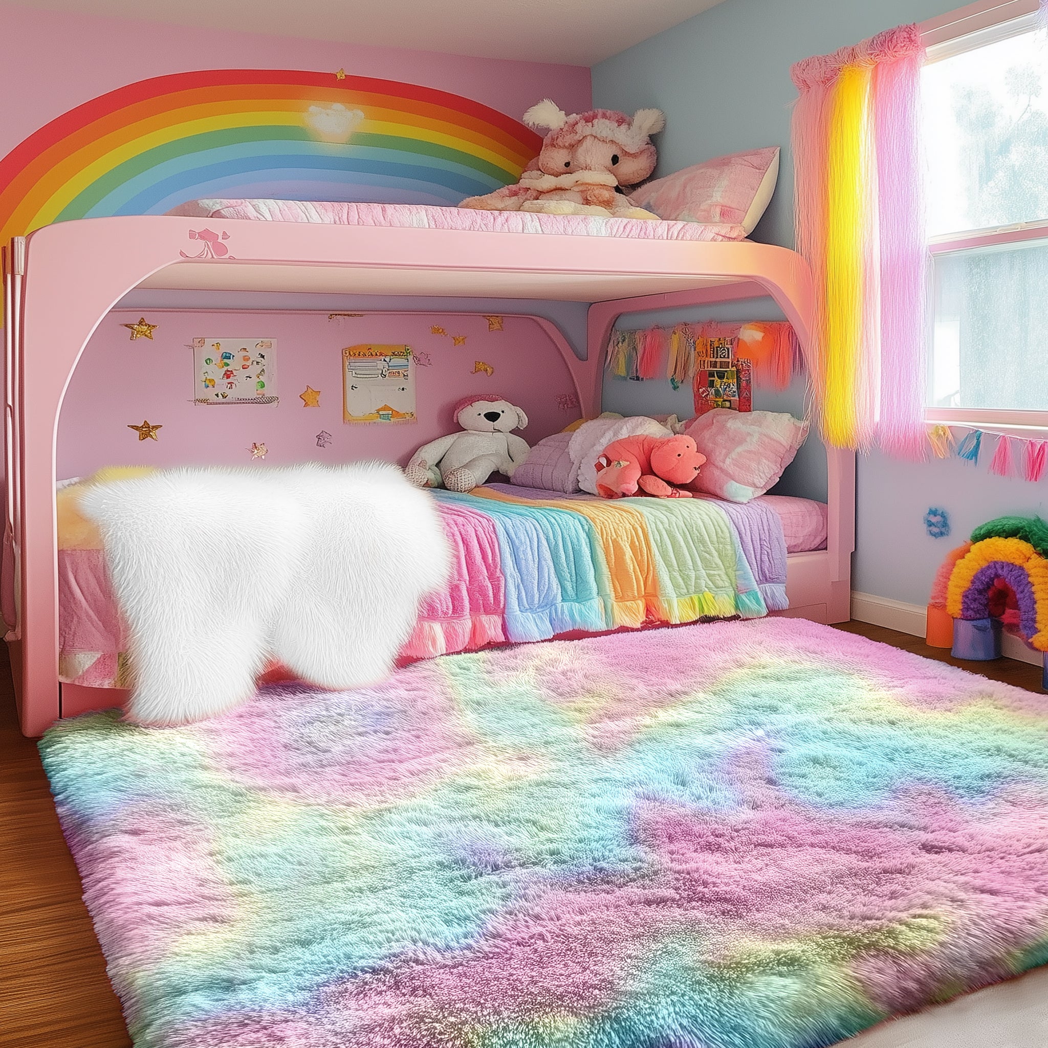 PAGISOFE Super Soft Runner Rugs for Hallway 2x6 Ft,Grey Fluffy Rug Home Decor Aesthetic, Fuzzy Plush Long Bedside Rugs for Room Decor Indoor Fluffy Shaggy Furry Throw Rug for Teen Dorm Nursery