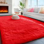 PAGISOFE Grey Fluffy Rugs for Bedroom 4x6 Area Rug Shag Rug for Kids Room Furry Carpet Modern Living Room Rug Soft Shaggy Boys Rug Fuzzy Throw Rugs for Home Decor Aesthetic, Dorm Nursery Gray