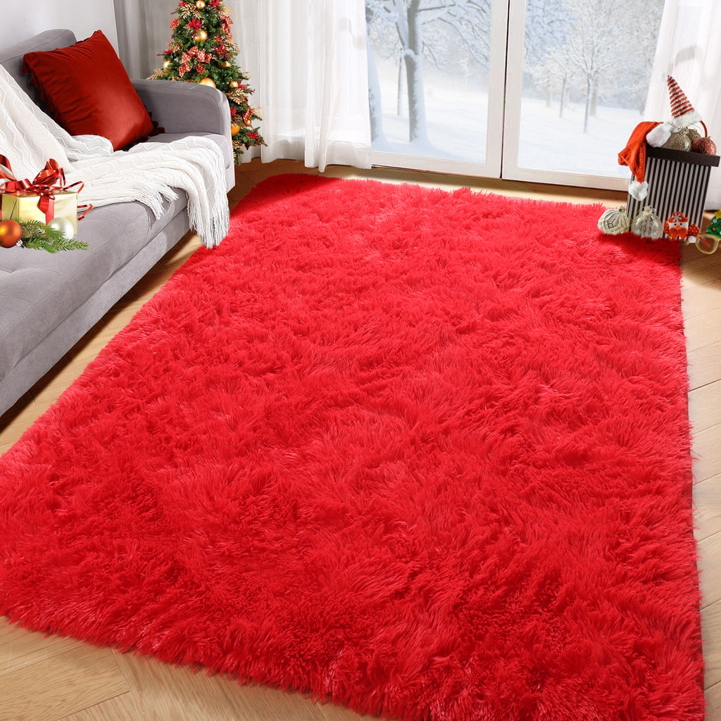 PAGISOFE Dark Grey Large Area Rugs for Living Room Carpet, 8x10 Rug, Big Fluffy Modern Area Rug, Shaggy Indoor Soft Rugs for Playroom, Men, Women, Kids Bedroom Rug, Home Decor, Plush Fuzzy Shag Rug