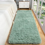 PAGISOFE Cute Furry Pastel Rug for Girls Bedroom, Soft Shag Rainbow Purple Tent Rugs for Livingroom, Kids Room, Playroom Nursery Home Decor, Plush Mermaid Kawaii Rug Fluffy Fuzzy Carpet 4x6 Area Rug