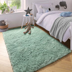 PAGISOFE Super Soft Runner Rugs for Hallway 2x6 Ft,Grey Fluffy Rug Home Decor Aesthetic, Fuzzy Plush Long Bedside Rugs for Room Decor Indoor Fluffy Shaggy Furry Throw Rug for Teen Dorm Nursery