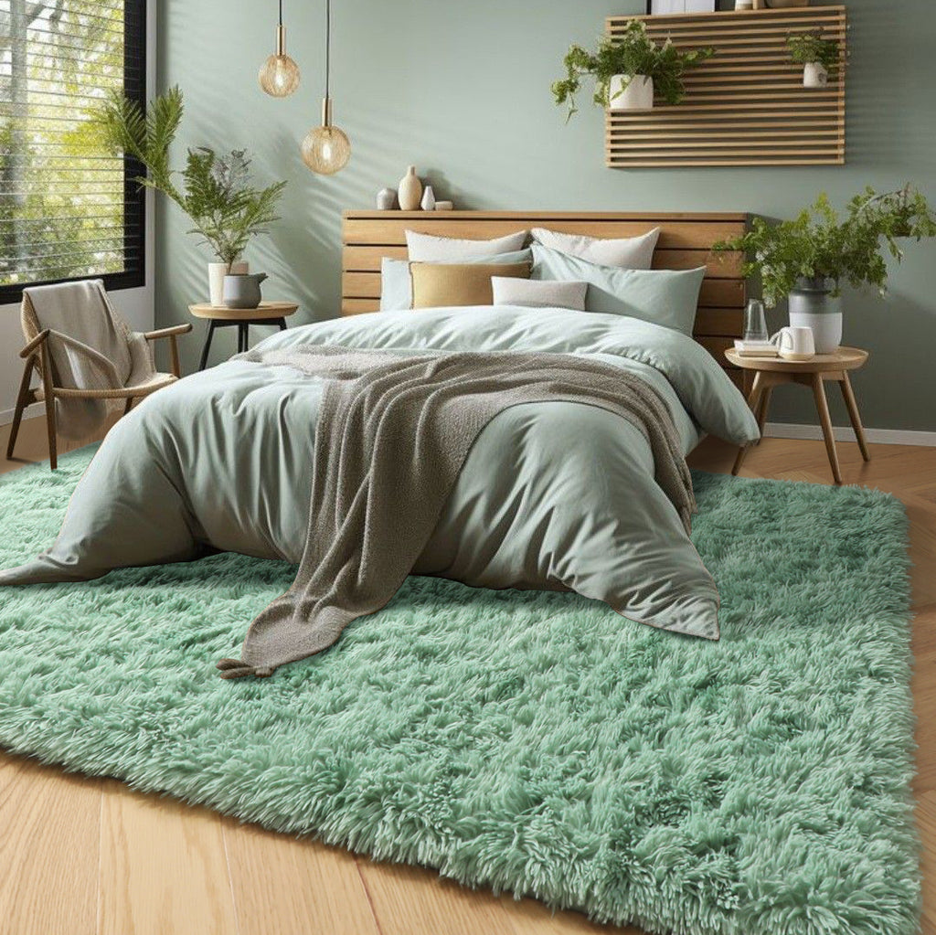PAGISOFE Grey Fluffy Rugs for Bedroom 4x6 Area Rug Shag Rug for Kids Room Furry Carpet Modern Living Room Rug Soft Shaggy Boys Rug Fuzzy Throw Rugs for Home Decor Aesthetic, Dorm Nursery Gray