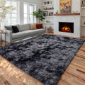 PAGISOFE Dark Grey Large Area Rugs for Living Room Carpet, 8x10 Rug, Big Fluffy Modern Area Rug, Shaggy Indoor Soft Rugs for Playroom, Men, Women, Kids Bedroom Rug, Home Decor, Plush Fuzzy Shag Rug
