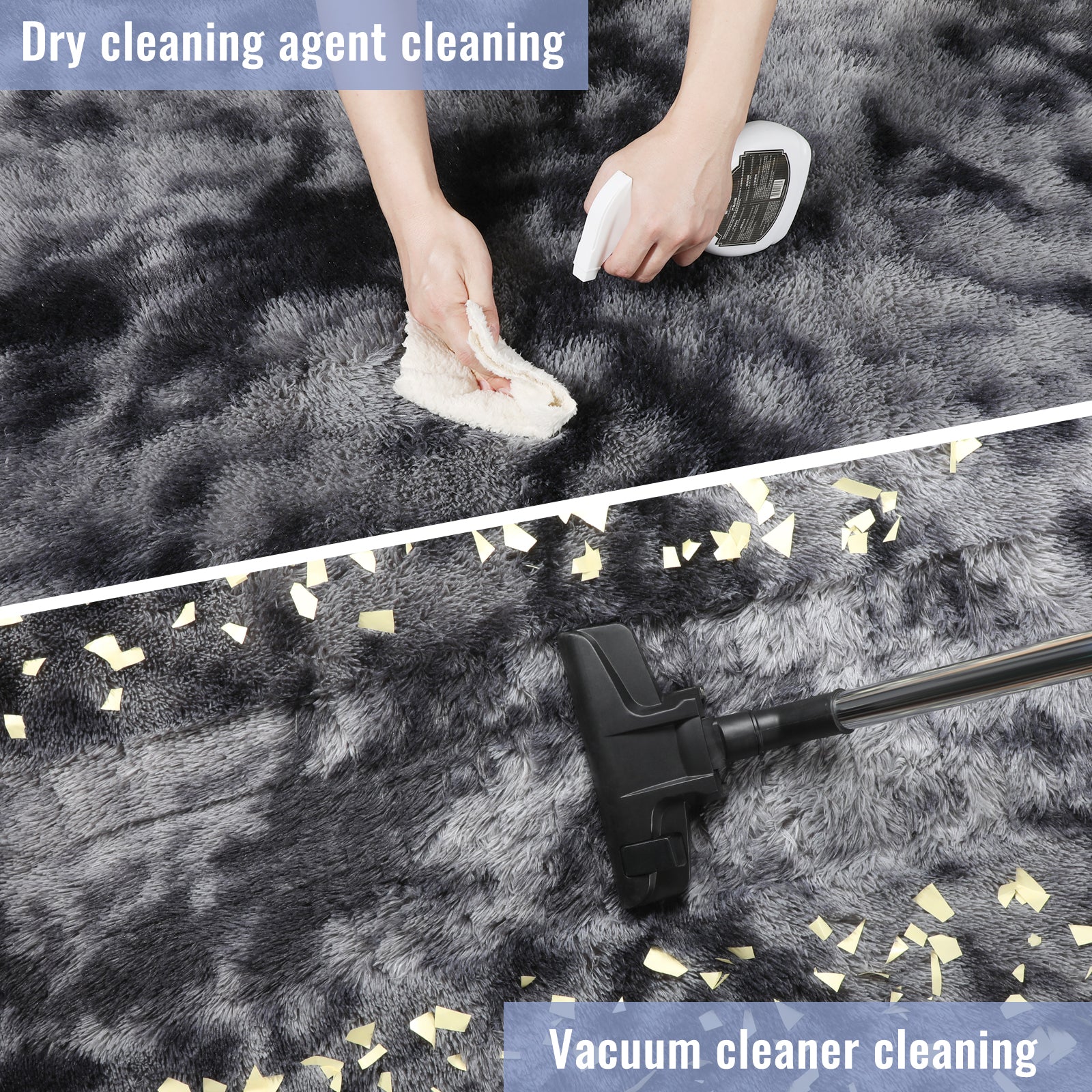 PAGISOFE Dark Grey Area Rug