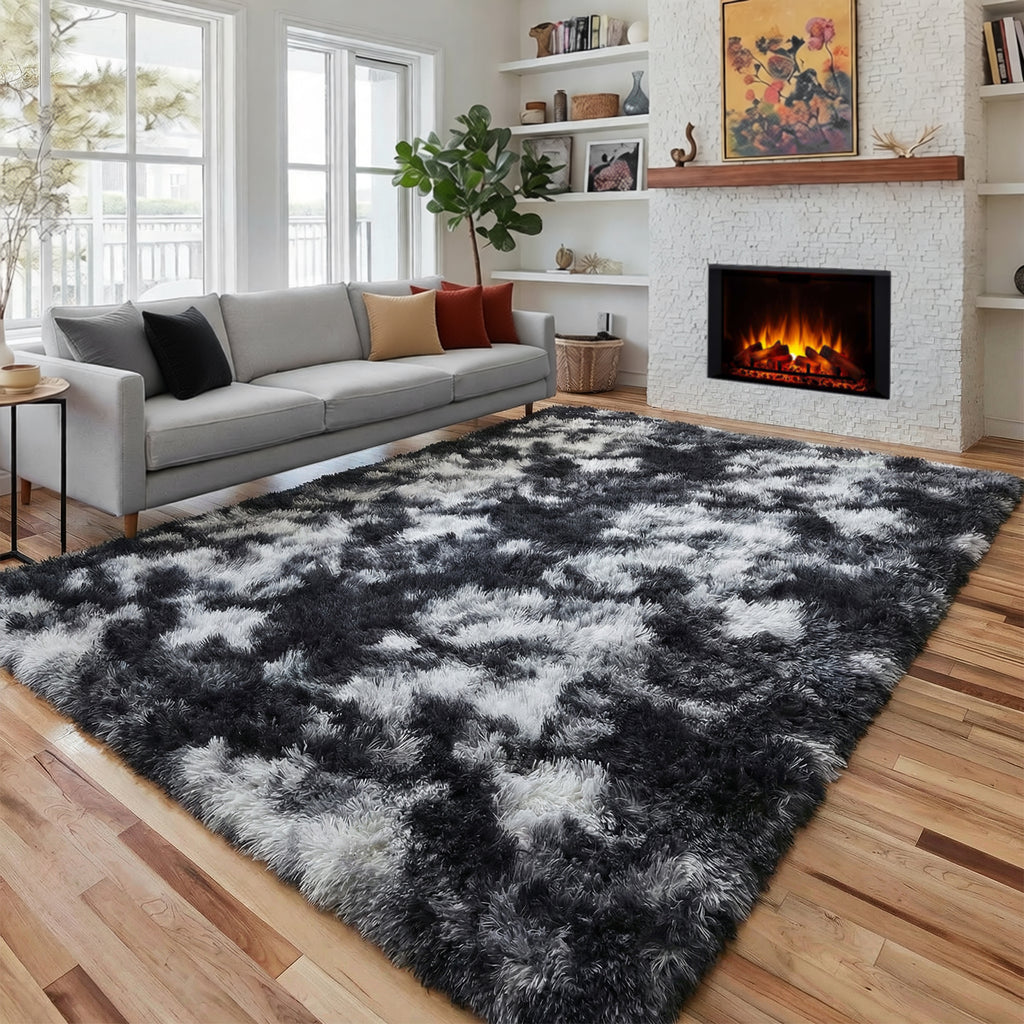 PAGISOFE Rainbow Rugs 6x9, Large Fluffy Soft Carpet,Plush Shaggy Rugs for Bedroom Girls,Kids Rooms,Fuzzy Nursery Rug for Baby's Toddler's Room, Clorful Rooms Decor for Teenage Pastel Kawaii Princess