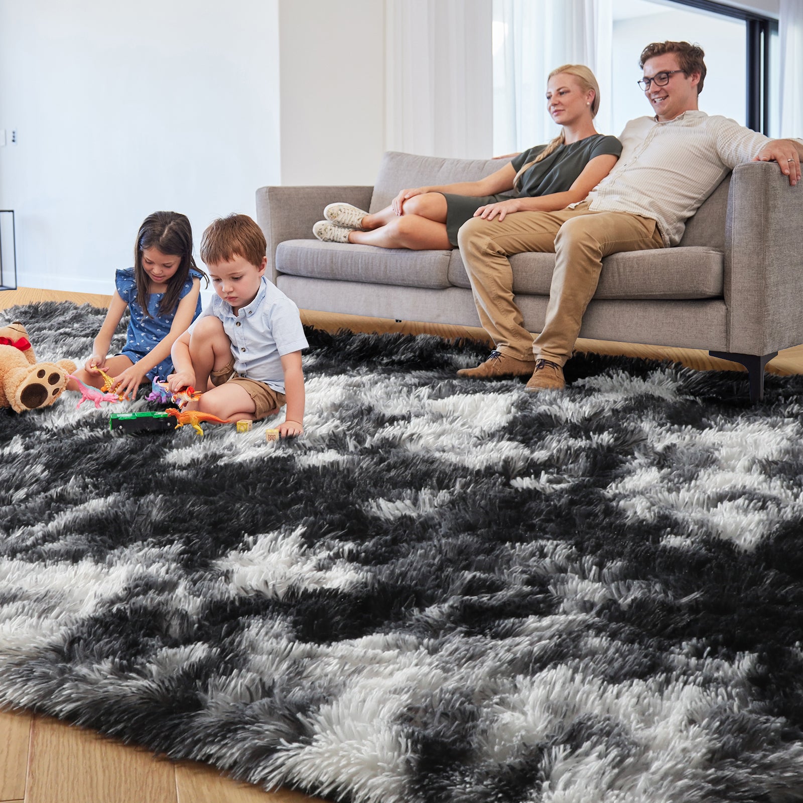 PAGISOFE Super Soft Runner Rugs for Hallway 2x6 Ft,Grey Fluffy Rug Home Decor Aesthetic, Fuzzy Plush Long Bedside Rugs for Room Decor Indoor Fluffy Shaggy Furry Throw Rug for Teen Dorm Nursery