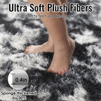 PAGISOFE Rainbow Rugs 6x9, Large Fluffy Soft Carpet,Plush Shaggy Rugs for Bedroom Girls,Kids Rooms,Fuzzy Nursery Rug for Baby's Toddler's Room, Clorful Rooms Decor for Teenage Pastel Kawaii Princess