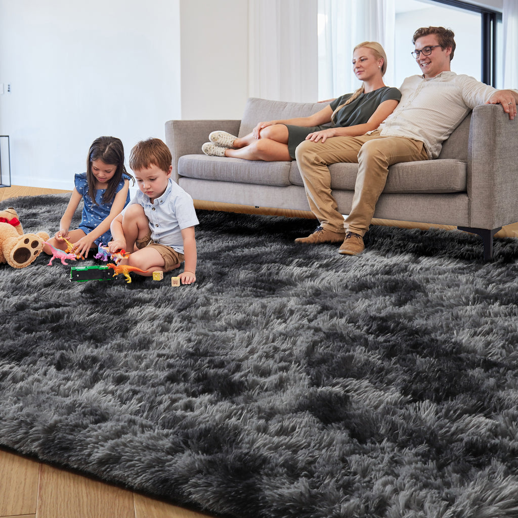 PAGISOFE Rainbow Rugs 6x9, Large Fluffy Soft Carpet,Plush Shaggy Rugs for Bedroom Girls,Kids Rooms,Fuzzy Nursery Rug for Baby's Toddler's Room, Clorful Rooms Decor for Teenage Pastel Kawaii Princess