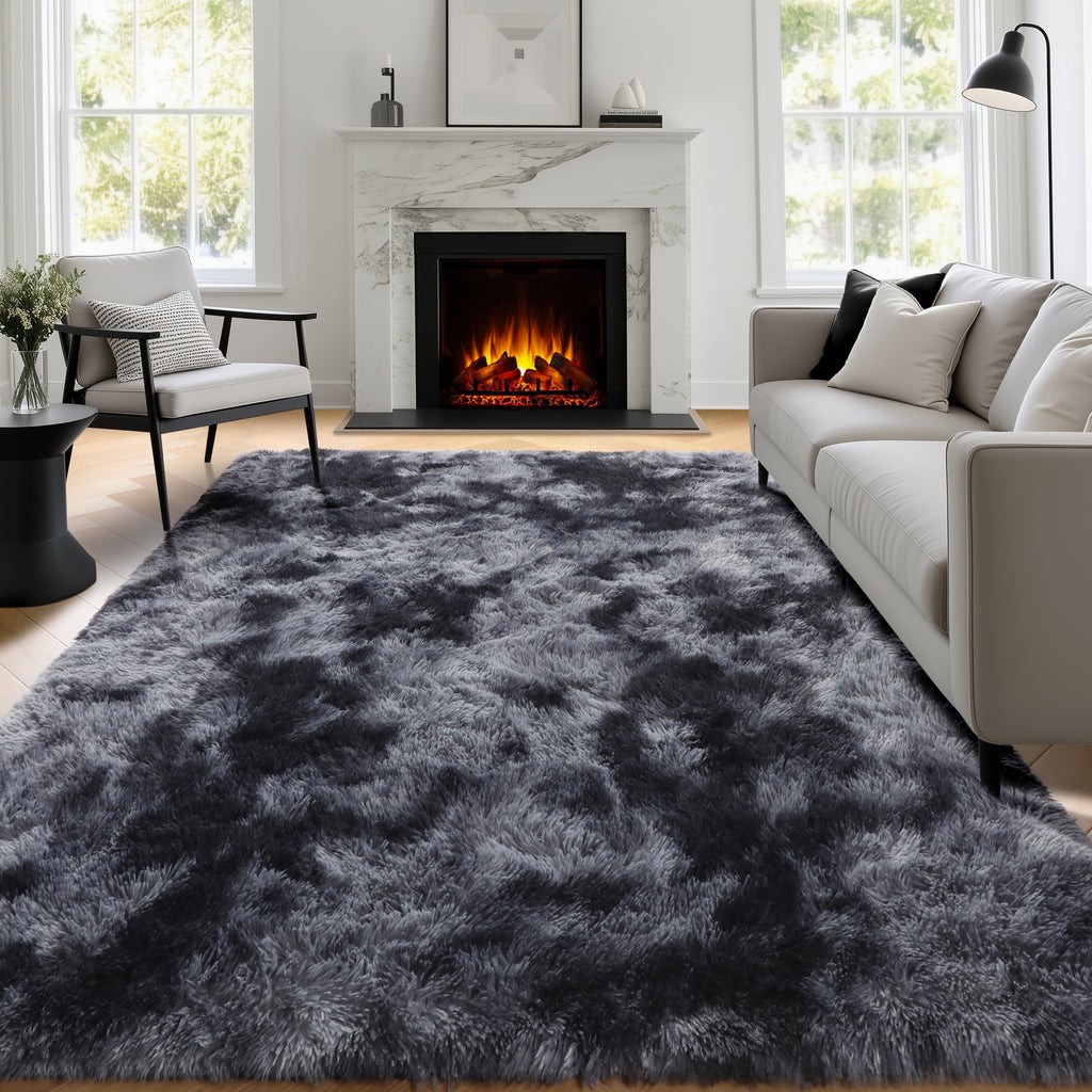 PAGISOFE Rainbow Rugs 6x9, Large Fluffy Soft Carpet,Plush Shaggy Rugs for Bedroom Girls,Kids Rooms,Fuzzy Nursery Rug for Baby's Toddler's Room, Clorful Rooms Decor for Teenage Pastel Kawaii Princess