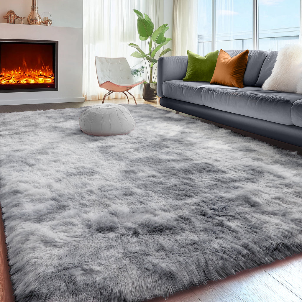 PAGISOFE Rainbow Rugs 6x9, Large Fluffy Soft Carpet,Plush Shaggy Rugs for Bedroom Girls,Kids Rooms,Fuzzy Nursery Rug for Baby's Toddler's Room, Clorful Rooms Decor for Teenage Pastel Kawaii Princess