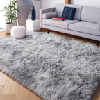PAGISOFE Dark Grey Large Area Rugs for Living Room Carpet, 8x10 Rug, Big Fluffy Modern Area Rug, Shaggy Indoor Soft Rugs for Playroom, Men, Women, Kids Bedroom Rug, Home Decor, Plush Fuzzy Shag Rug