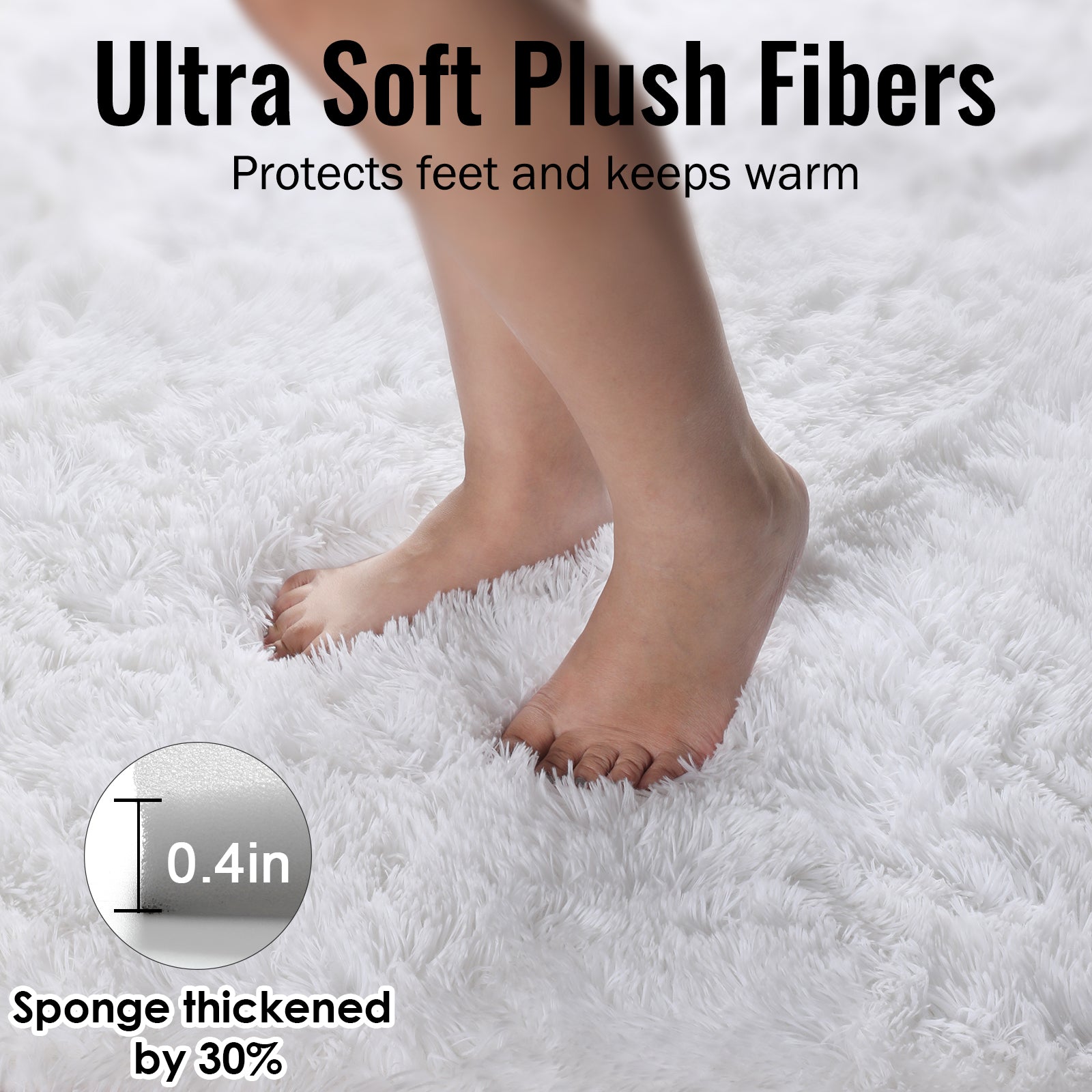 PAGISOFE Dark Grey Large Area Rugs for Living Room Carpet, 8x10 Rug, Big Fluffy Modern Area Rug, Shaggy Indoor Soft Rugs for Playroom, Men, Women, Kids Bedroom Rug, Home Decor, Plush Fuzzy Shag Rug